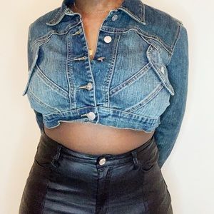 Cropped Denim Jacket (L)